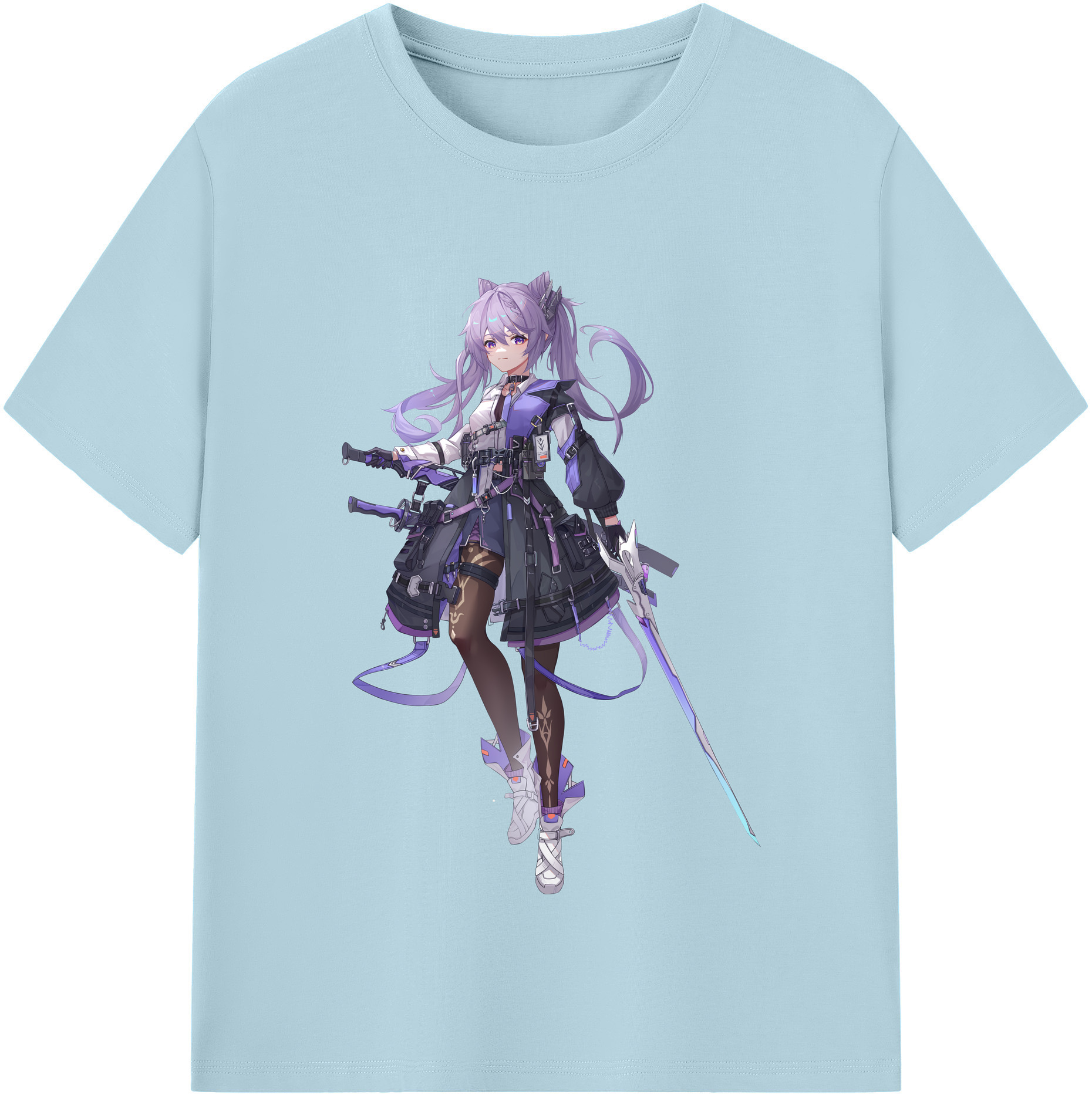 げんし神 刻晴 こくせい genshin Kokusei 綿100％半袖Tシャツ（フロントプリント）